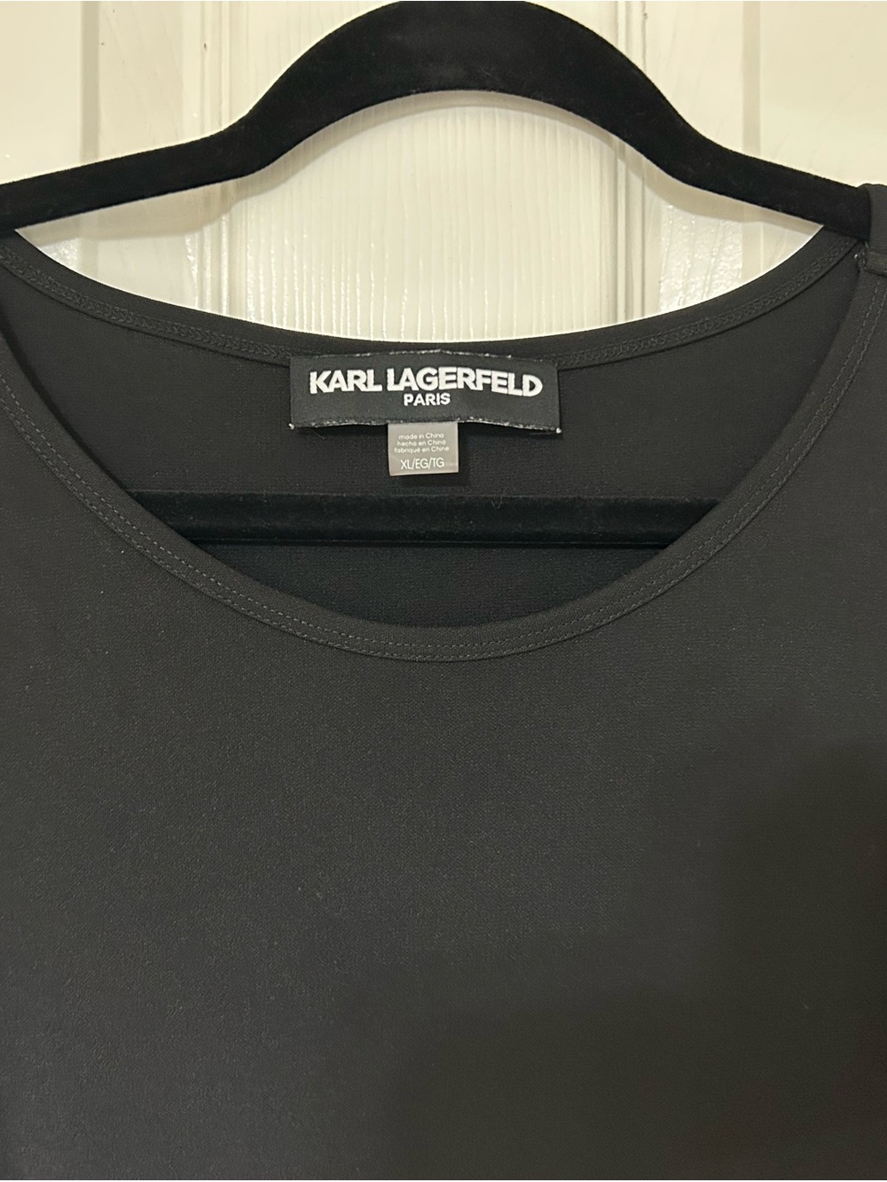 Karl Lagerfeld Pleated Black and Gold Dress - Picture 5 of 5